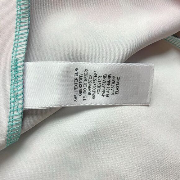 ADRIANNA PAPELL Multi Aqua Floral Scuba Womens Sz 4 Fit & Flare Cocktail Dress - Picture 9 of 10